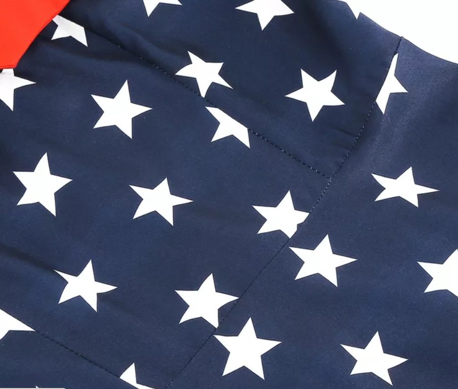 Vintage Pin Up Dress Trykt Usa