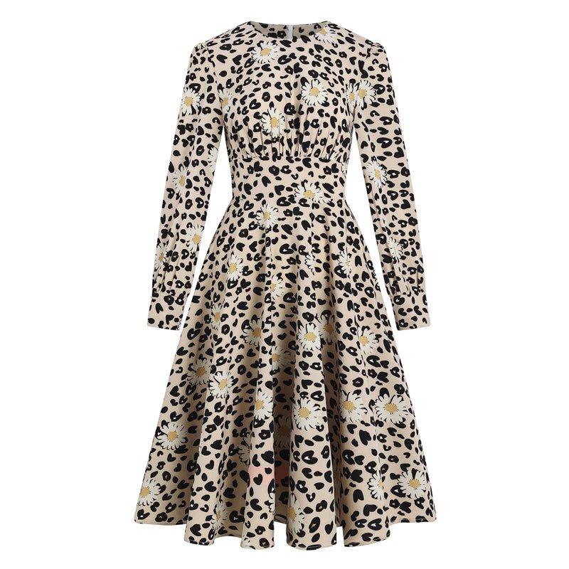 Vintage Pin Up Leopard Kjole