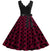 Vintage Lilla Pin-Up Kjole