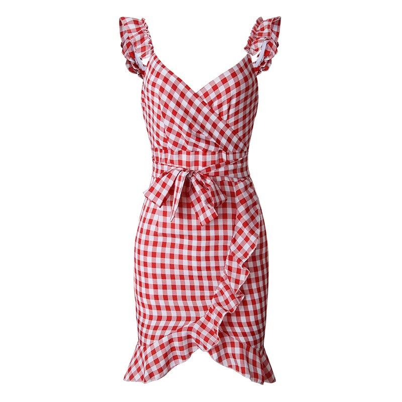 Vintage Rød Strandkjole