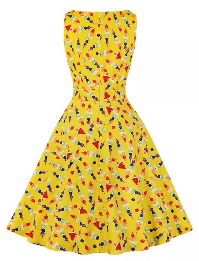 Vintage Kjole Sidelommer