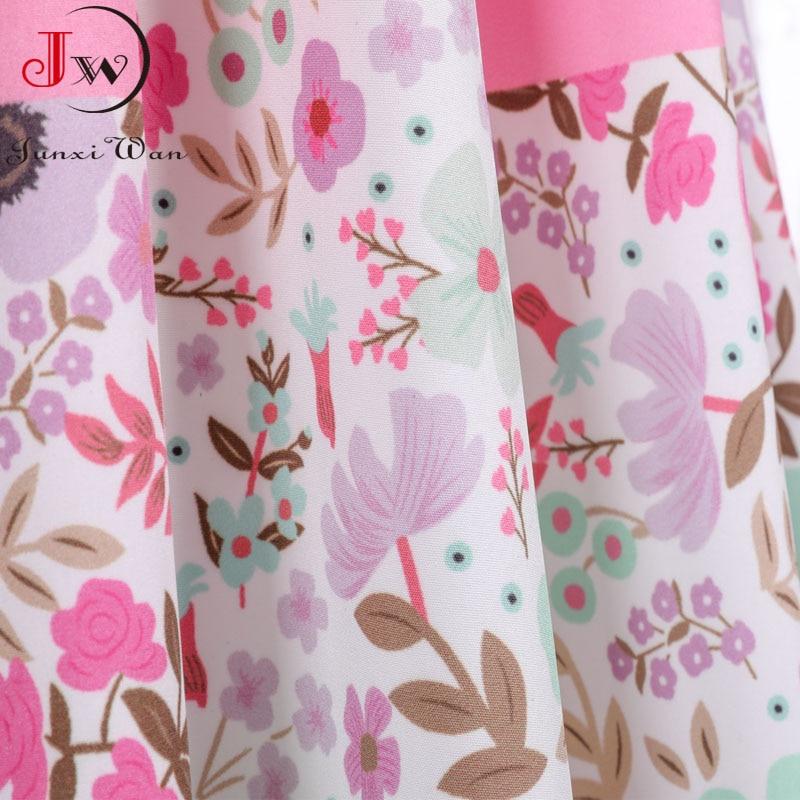 Vintage Prinsessekjole Rosa Blomster