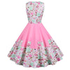 Vintage Prinsessekjole Rosa Blomster