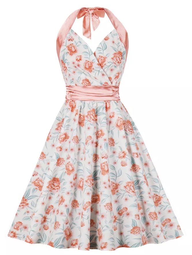 Vintage Rosa Mottakskjole