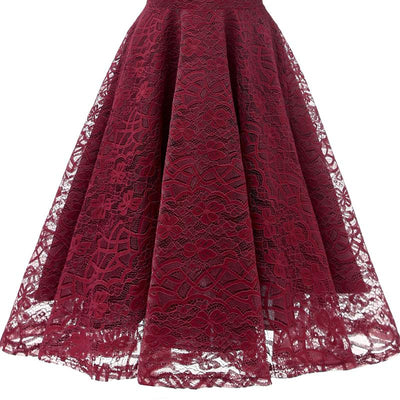 Vintage Rød Mottakskjole