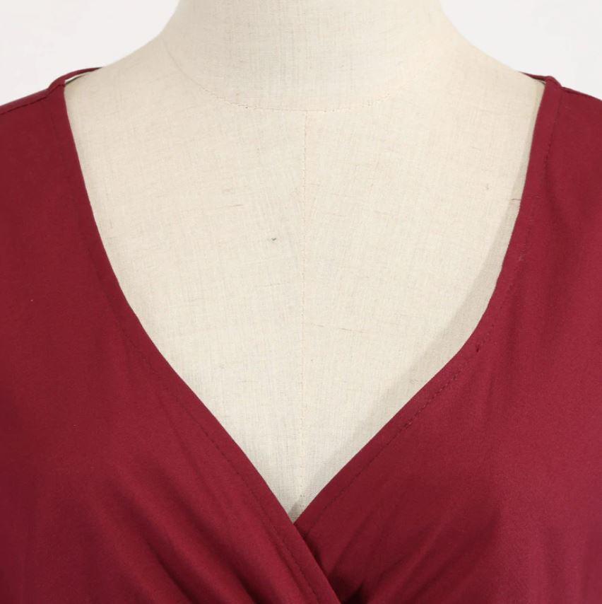 Vintage Rockabilly Kjole 50-Talls Carmine