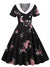 Vintage Rockabilly-Kjole 50-Tallsblomster