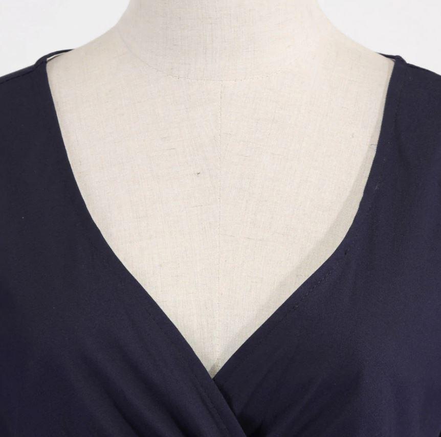 Vintage Rockabilly Kjole 50-Talls Marine