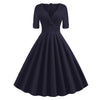 Vintage Rockabilly Kjole 50-Talls Marine