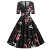 Vintage Rockabilly 50s Birds Dress