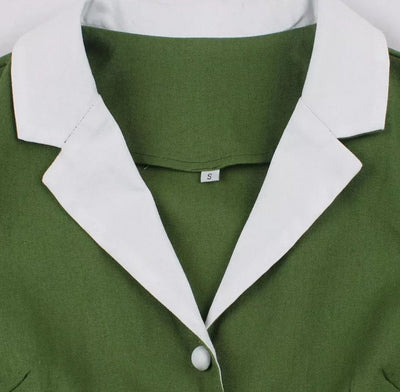 Vintage Rockabilly Kjole 50-Talls Grønn