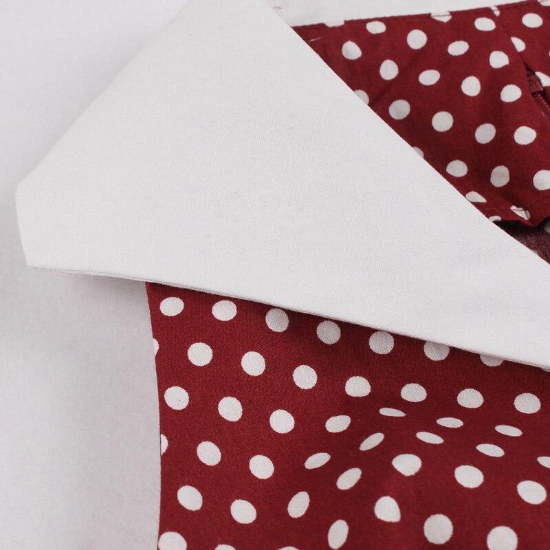 Vintage Rockabilly Cotton Dress Burgundy