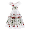 Vintage Rockabilly Blondekjole Hvit