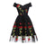 Vintage Rockabilly Blondekjole Svart