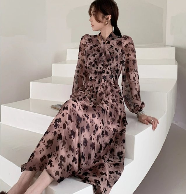 Vintage Rosa Kjole Fra 1940-Tallet