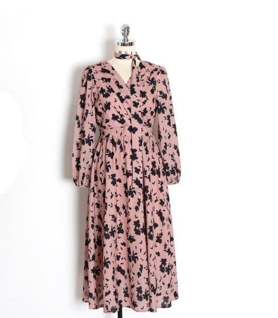Vintage Rosa Kjole Fra 1940-Tallet