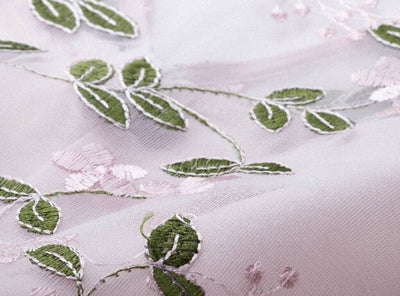 Vintage Rosebrodert Kjole