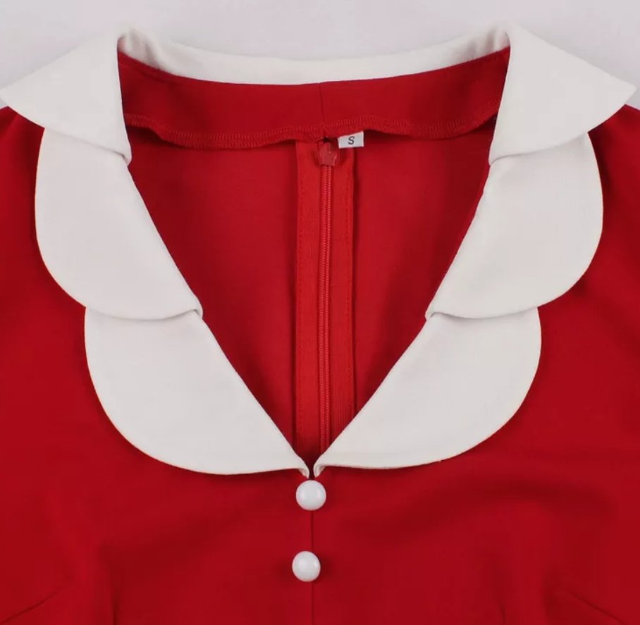 Passion Rød Vintage Kjole