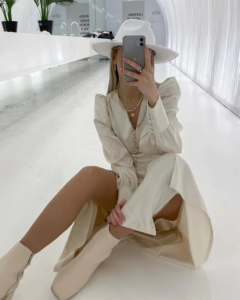 Vintage Sateng Kjole