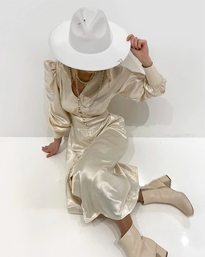 Vintage Sateng Kjole