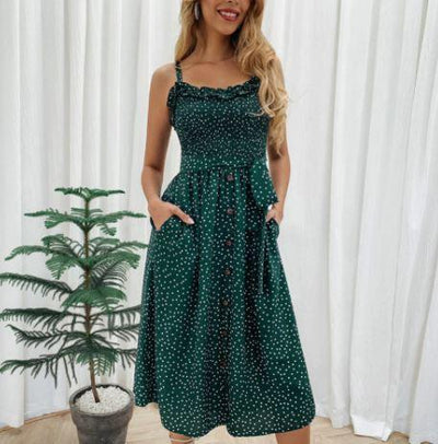 Vintage Sixties Dress Grønn