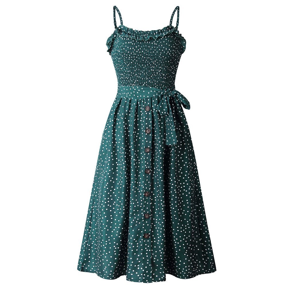 Vintage Sixties Dress Grønn