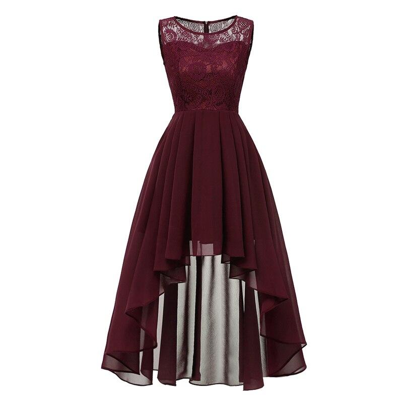 Vintage Elegant Aftenkjole Burgundy
