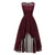 Vintage Elegant Aftenkjole Burgundy
