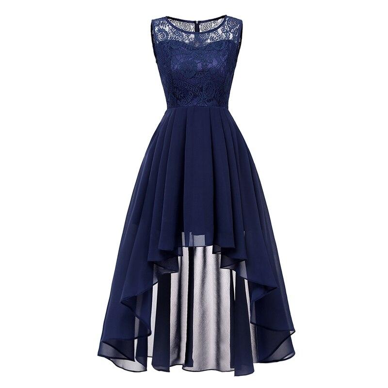 Vintage Elegant Kveldskjole Marine