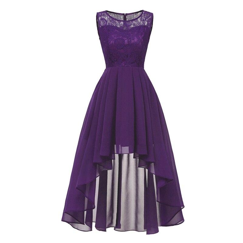 Vintage Elegant Aftenkjole Lilla