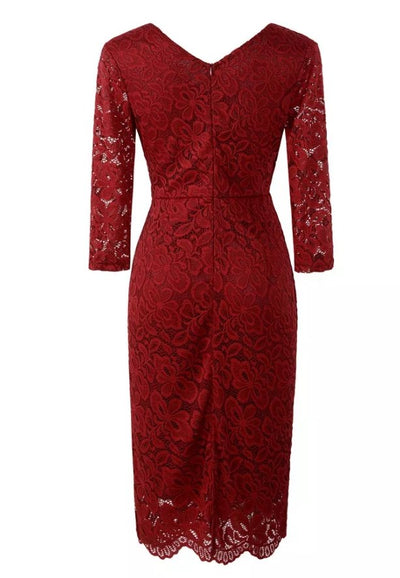 Vintage Rød Dresskjole