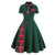 Vintage Grønn Tartan Kjole