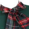 Vintage Grønn Tartan Kjole