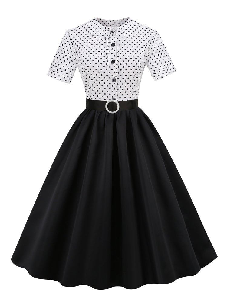Svart Vintage Trendy Kjole