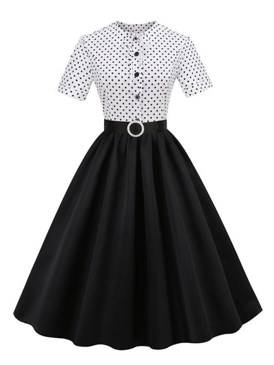 Svart Vintage Trendy Kjole