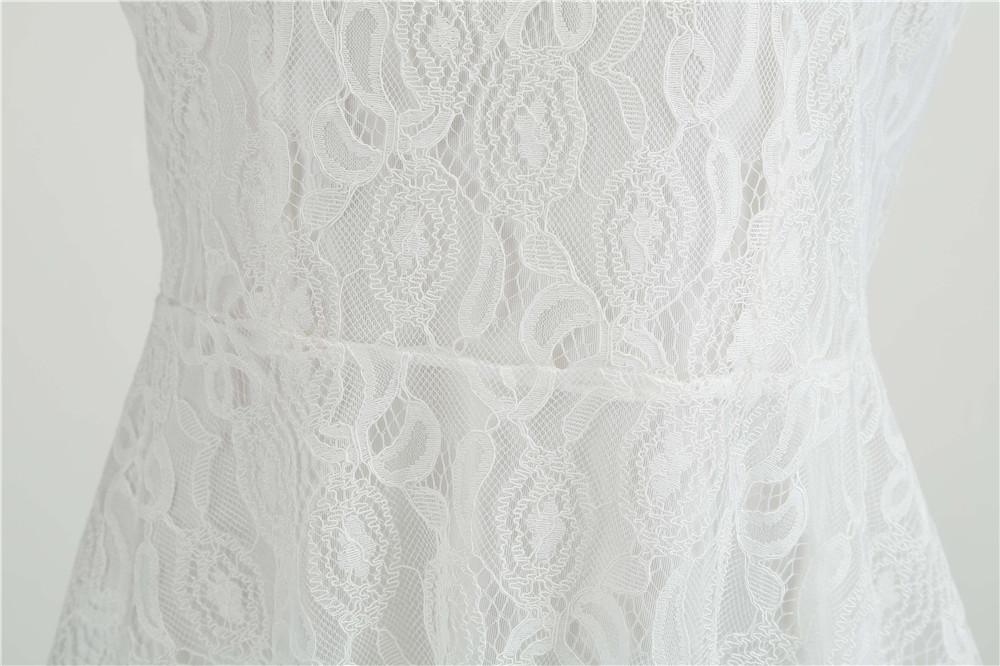 Vintage Trapes Kjole Hvit