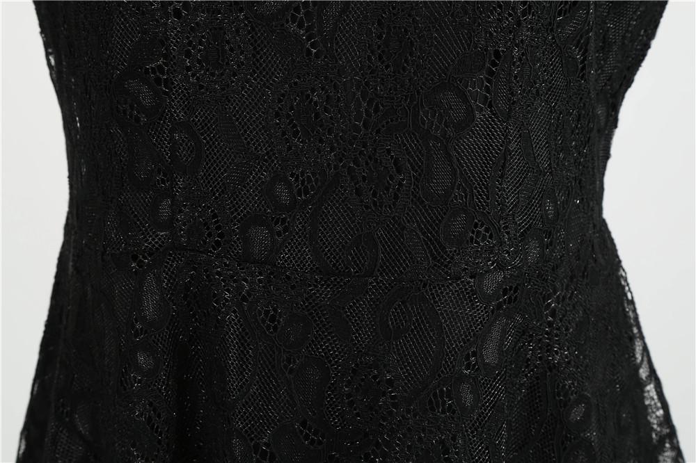 Vintage Trapes Kjole Svart