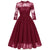 Vintage Burgundy Voile-Kjole