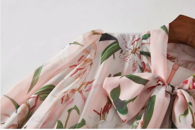 Vintage Gammel Rosa Lang Kjole