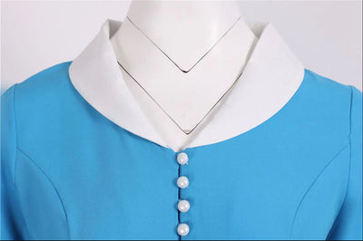 Vintage 50-Tallskjole Himmelblå