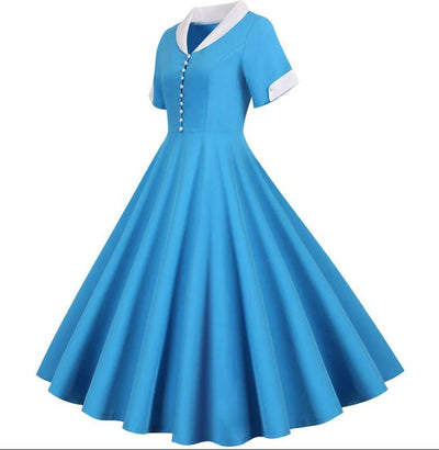 Vintage 50-Tallskjole Himmelblå