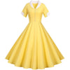 Vintage 50-Talls Gul Kjole