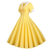 Vintage 50-Talls Gul Kjole