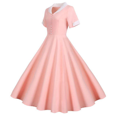 Vintage 50-Talls Rosa Kjole
