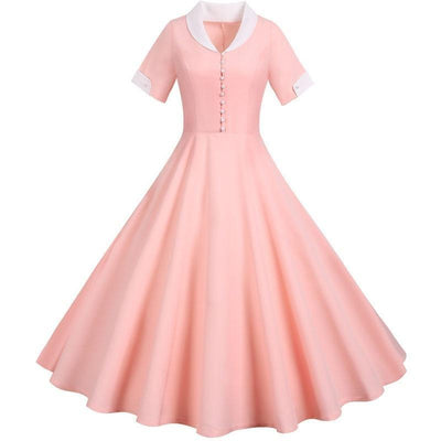 Vintage 50-Talls Rosa Kjole