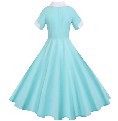 Vintage 50-Talls Turkis Kjole