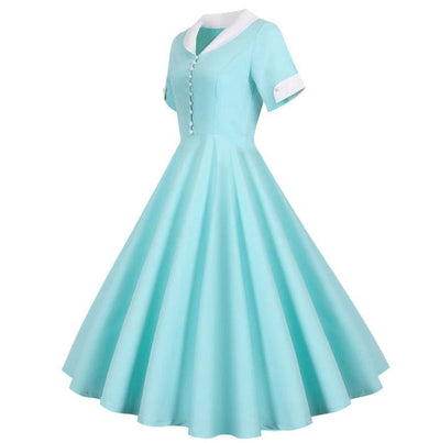 Vintage 50-Talls Turkis Kjole