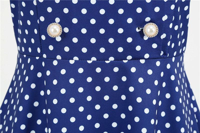 Glamorøs Blå Kjole Fra 50-Tallet