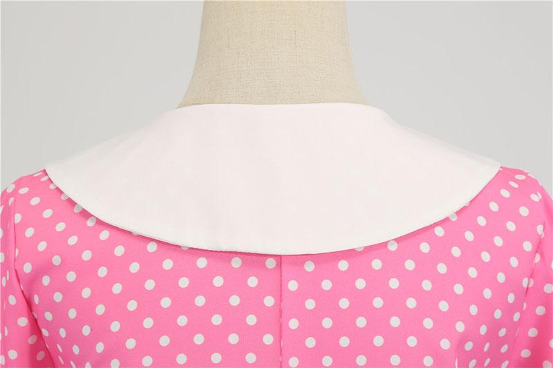 Rosa 50-Talls Trapesskjole