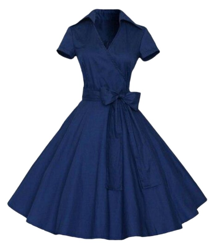 Vintage 50-Tallskjole Blå